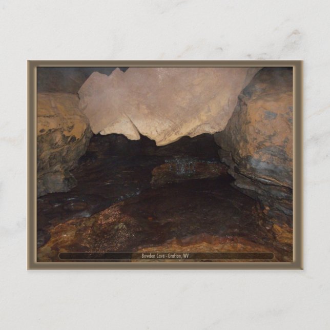 Bowden Cave, WV Postkarte (Vorderseite)