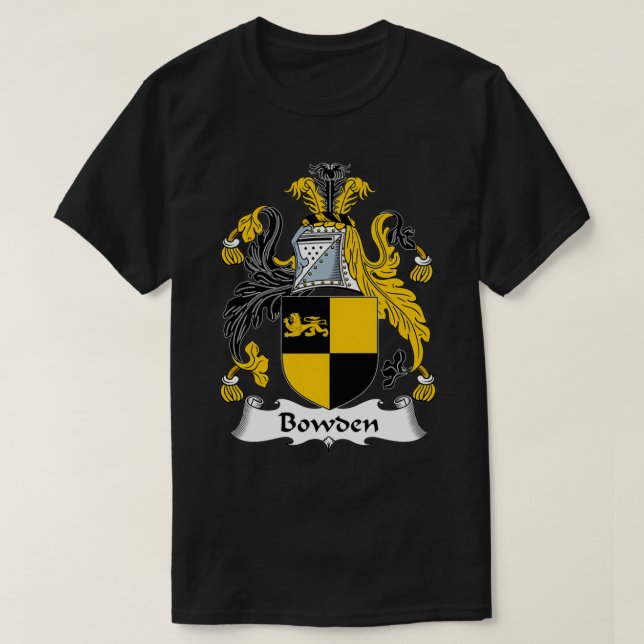 Bowden Coat of Arms Familienwappen T-Shirt (Design vorne)