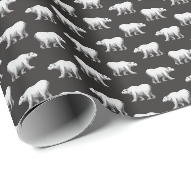 Bowdoin College Eisbär-Geschenkpapier Geschenkpapier (Rolleneckpunkt)