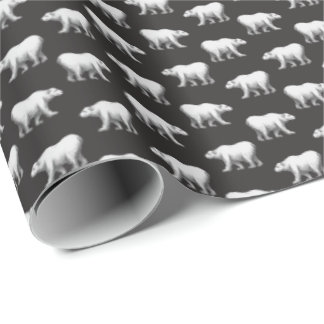 Bowdoin College Polar Bear Wrapping Paper Geschenkpapier