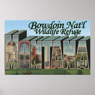 Bowdoin Nat'l Wildlife Refugium, Montana Poster