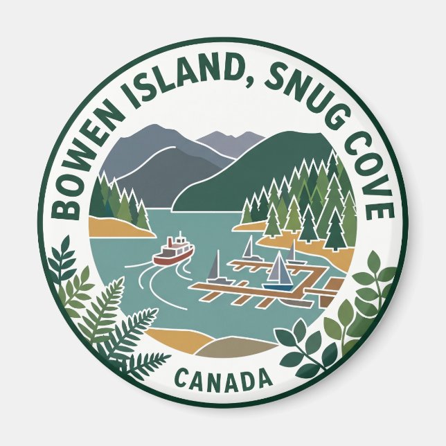 Bowen Island, Snug Cove Kanada Magnet (Vorne)