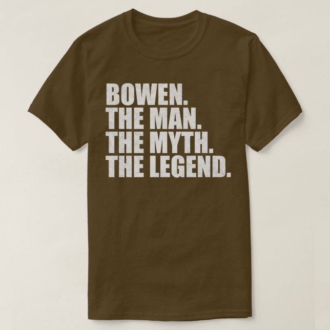 Bowen Name Bowen Vorname T-Shirt (Design vorne)
