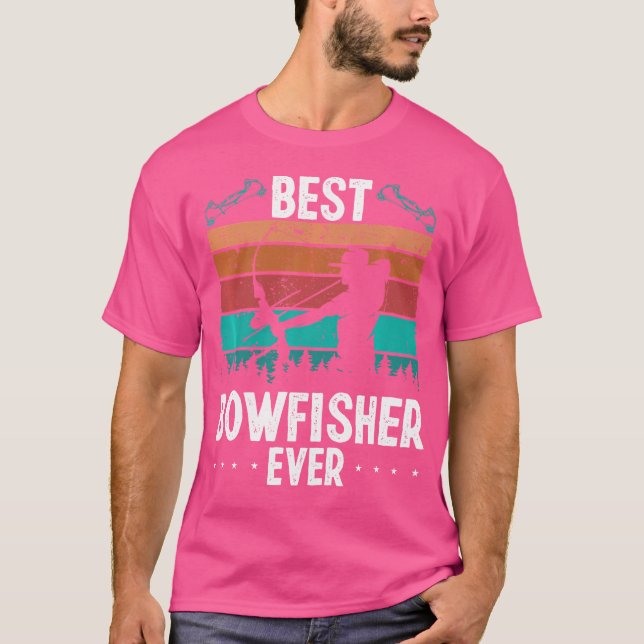 Bowfish Arrow Erholung Bow Fischen Bowfischerei Ro T-Shirt (Vorderseite)