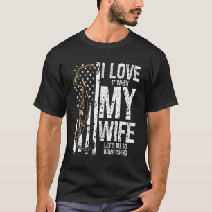 Bowfish I Liebe meine Ehefrau Bow Hunter Archer Fi T-Shirt