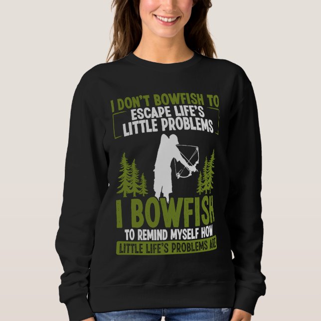 Bowfisher Fisherman Airboat Bowhunter Archer Bowfi Sweatshirt (Vorderseite)