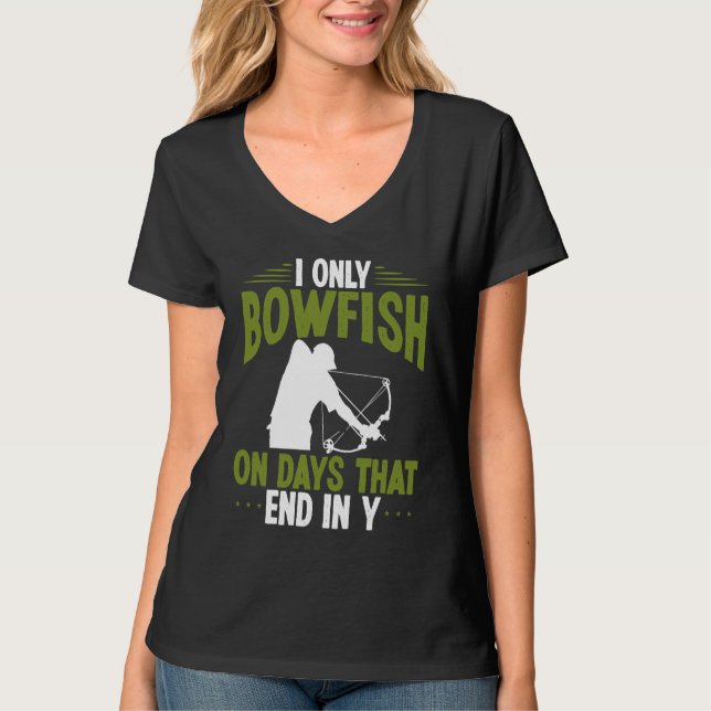 Bowfisher on days end in y Bowfishing Bowhunter Fi T-Shirt (Vorderseite)
