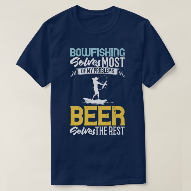 Bowfishing Bow Lights Arrows Crossbow Bowfisher  T-Shirt (Design vorne)