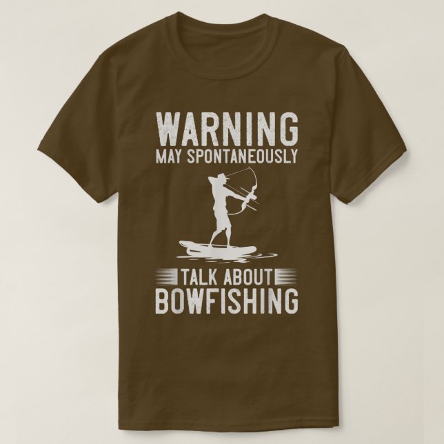 Bowfishing Bow Lights Arrows Crossbow Bowfisher  T-Shirt (Design vorne)