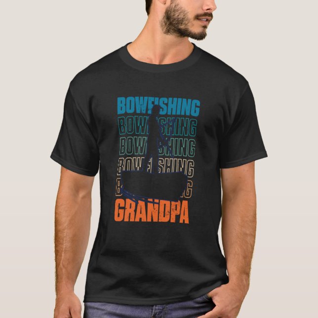 Bowfishing Grandpa Bow Fishing Grandfather  1 T-Shirt (Vorderseite)