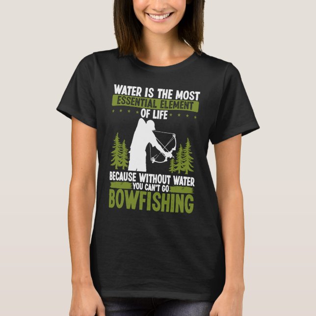 Bowfishing Lake Sea Bowfisher Airboat Bowhunter Bo T-Shirt (Vorderseite)
