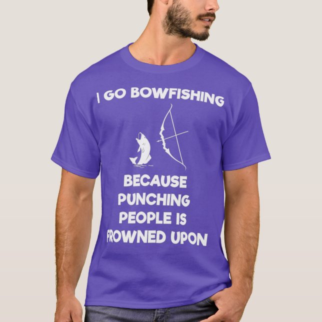 Bowfishing Shirt Gift - Funny Punch (Vorderseite)