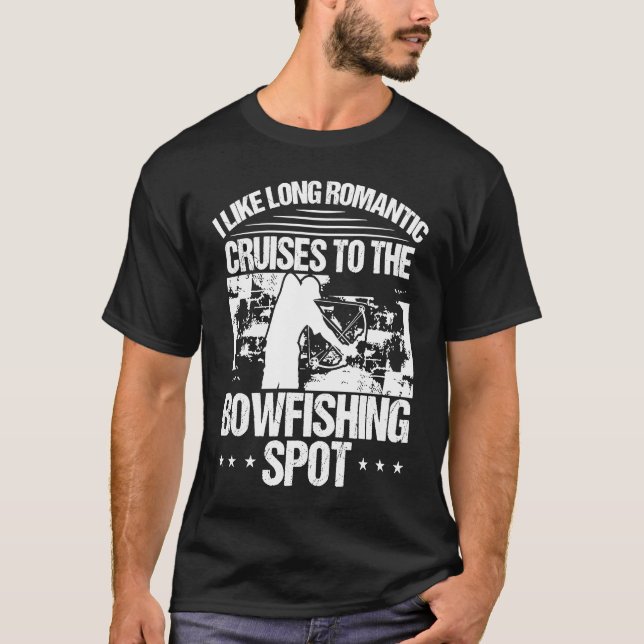Bowfishing Spot Bowfisher Bowhunter Airboat Archer T-Shirt (Vorderseite)