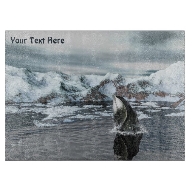 Bowhead Whale Schneidebrett (Vorderseite)