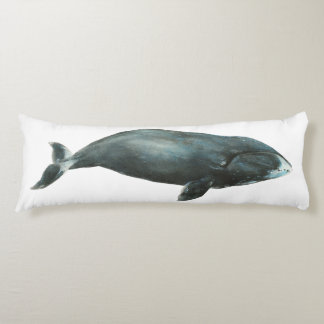 Bowhead Whale Watercolor illustration Seitenschläferkissen