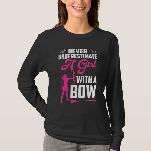 Bowhunter Shooting Fans  Archery For Girls Women T-Shirt (Vorderseite)
