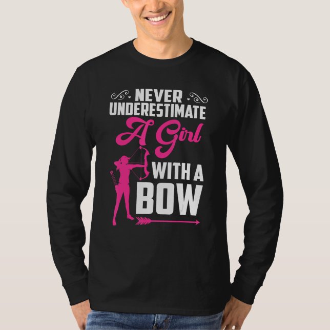 Bowhunter Shooting Fans  Archery For Girls Women T-Shirt (Vorderseite)