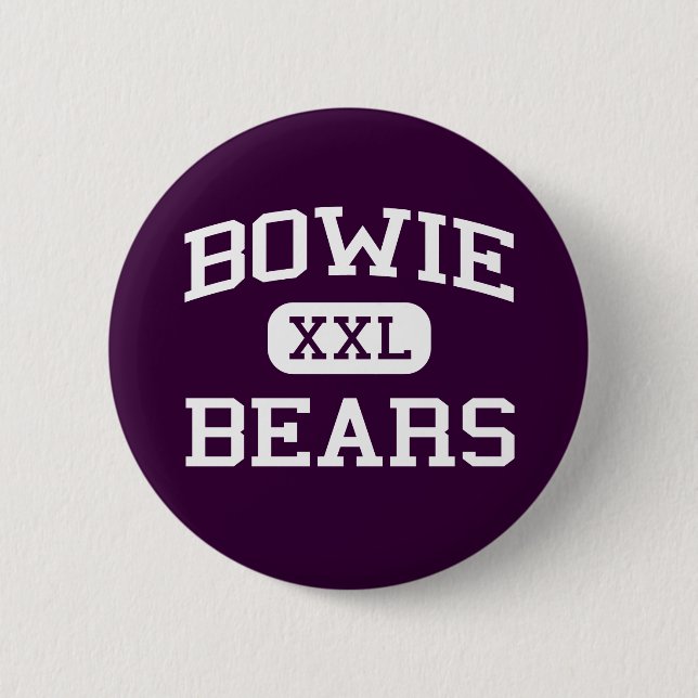 Bowie - Bären - Bowie Highschool - El Paso Texas Button (Vorderseite)
