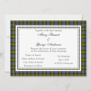 Bowie Scottish Wedding Einladung