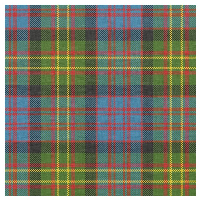 Bowie Tartan-Druck Stoff (Nahaufnahme)