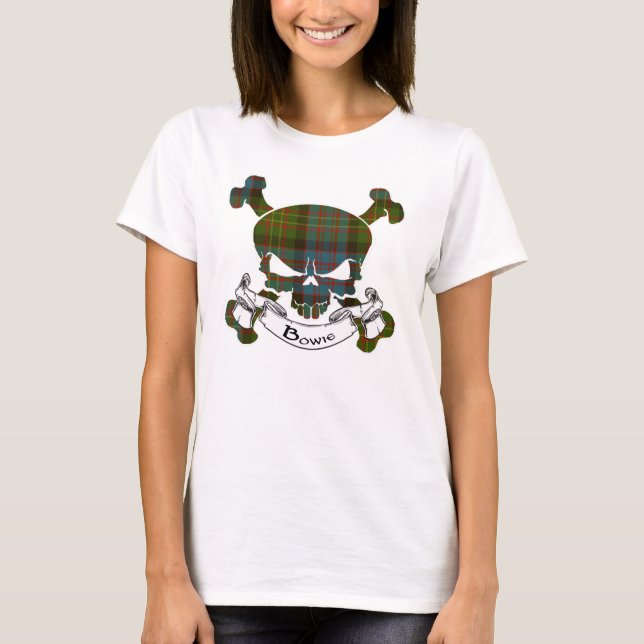 Bowie Tartan Skull Shirt (Vorderseite)
