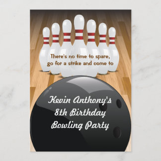 Bowl a Strike-Party Einladung