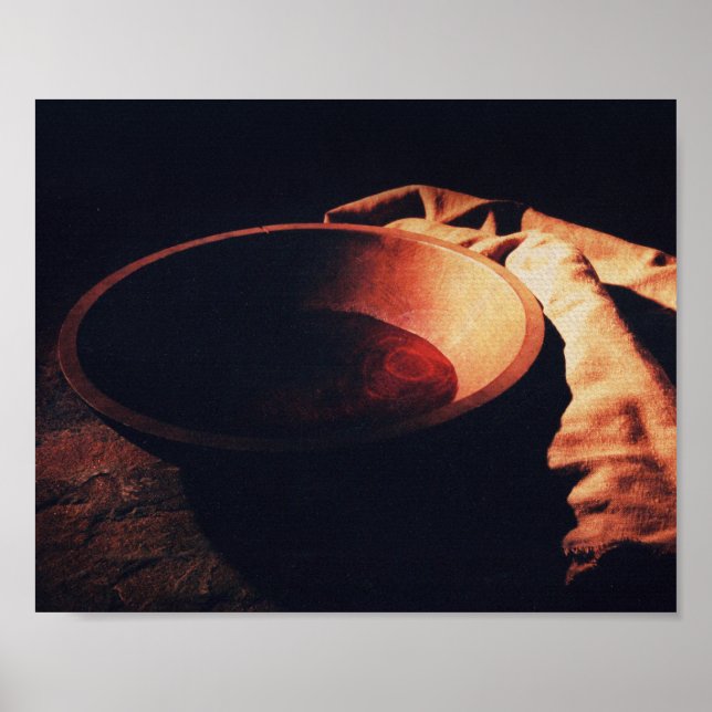 Bowl and Towel Print Poster (Vorne)