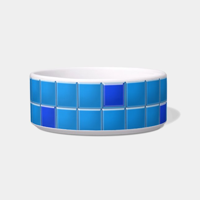 Bowl - Blue Square Mosaik Napf (Links)