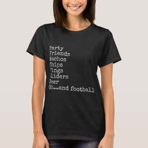 Bowl Game Super Party Feinschmecker Beer T-Shirt