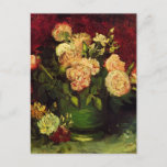 Bowl mit Peongs und Rose von Vincent van Gogh Postkarte<br><div class="desc">Bowl mit Peonies und Rose von Vincent van Gogh ist ein Vintager Post-Impressionismus der schönen Kunst noch Leben Blumengemälde mit einem Bouquet aus rosafarbenen Tornesen und Rose Blume in einer Vase. Frisch geschnittene Frühlingsblumen aus dem Garten. Über den Künstler: Vincent Willem van Gogh (1853-1890) war einer der berühmtesten postimpressionistischen Maler...</div>