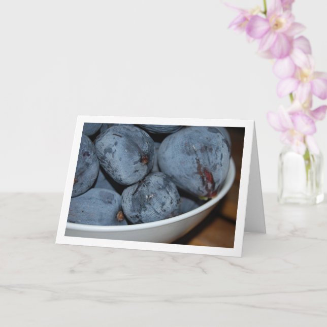 Bowl of Fig Fruit Karte (Orchidee)