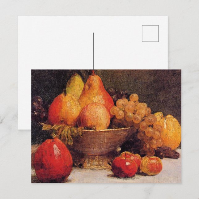Bowl of Fruit Postkarte (Vorne/Hinten)