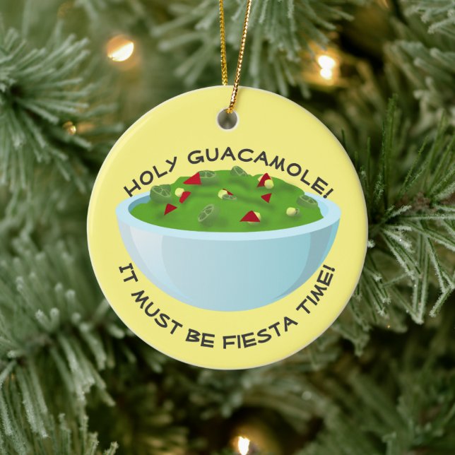 Bowl of Guacamole Keramik Ornament (Baum)