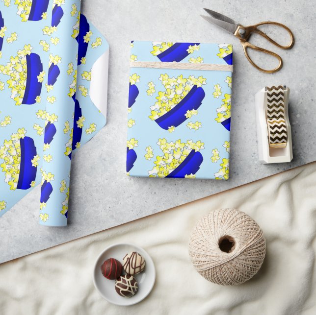 Bowl of Popcorn Geschenkpapier (Kunsthandwerk)