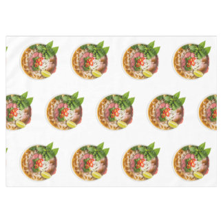 bowl of vietnamese PHO soup isolated on white Tischdecke