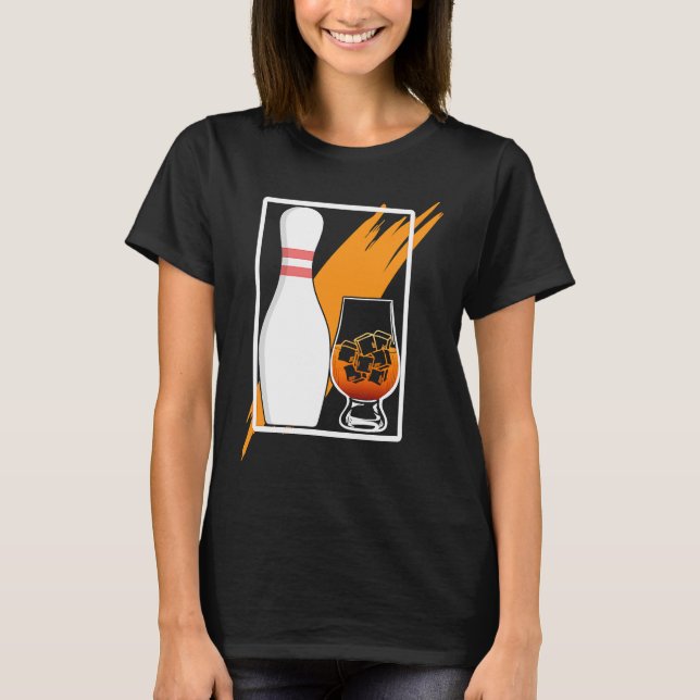 Bowl Pin and Whiskey Weekend T-Shirt (Vorderseite)