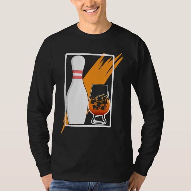 Bowl Pin and Whiskey Weekend T-Shirt (Vorderseite)
