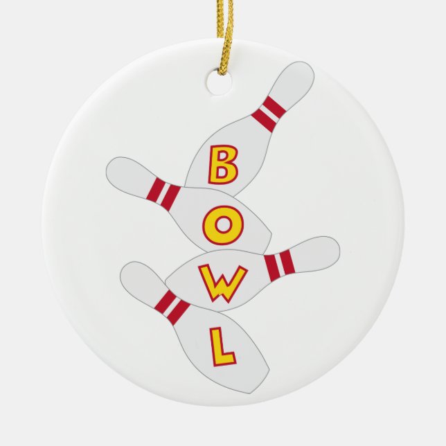 Bowl Sign Keramik Ornament (Vorne)