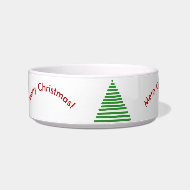 Bowl - Stilisierter Baum mit geschliffenem Text Napf (Links)