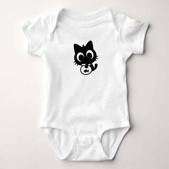 Bowl und die Kitty Baby Strampler (Vorderseite)