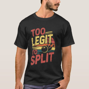 Bowler Bowling-Sportfan Bowling-Liebhaber Lustige  T-Shirt