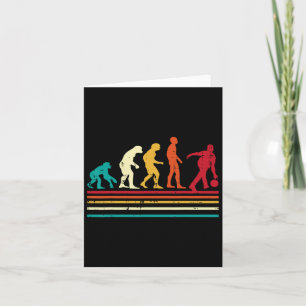 Bowler Evolution Retro Bowling Team Männer Frauen Karte