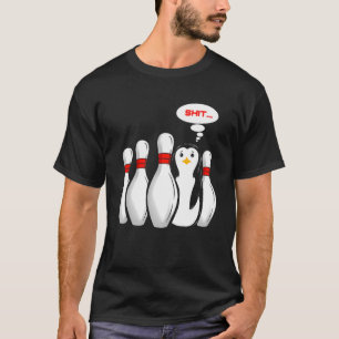 Bowler für Bowling Club Bowling Player Pinguin T-Shirt