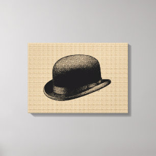 Bowler Hat auf Leinwand