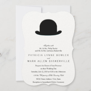 Bowler Hat Einladung