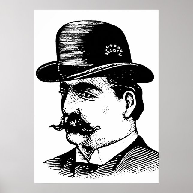Bowler-Hut-Plakat Poster (Vorne)
