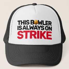 Bowler immer auf Strike Fun Bowling Team Truckerkappe