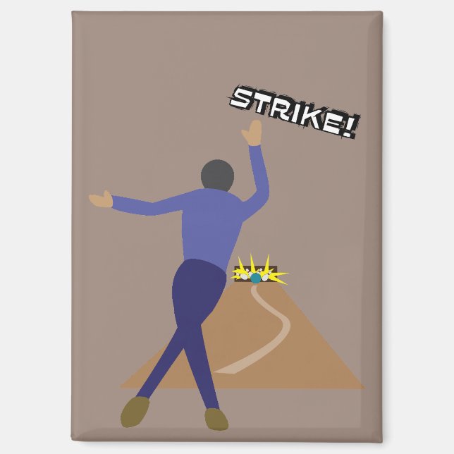 Bowler Magnet (Vorderseite)