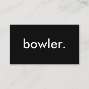 Bowler. Visitenkarte