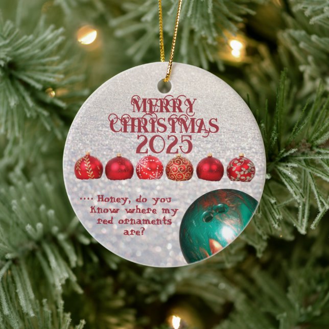 Bowlers Funny Ornament (Baum)